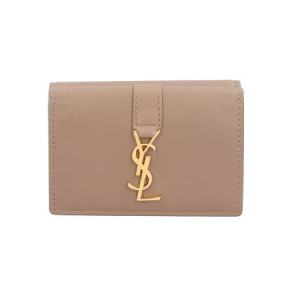Saint Laurent trifold wallet leather